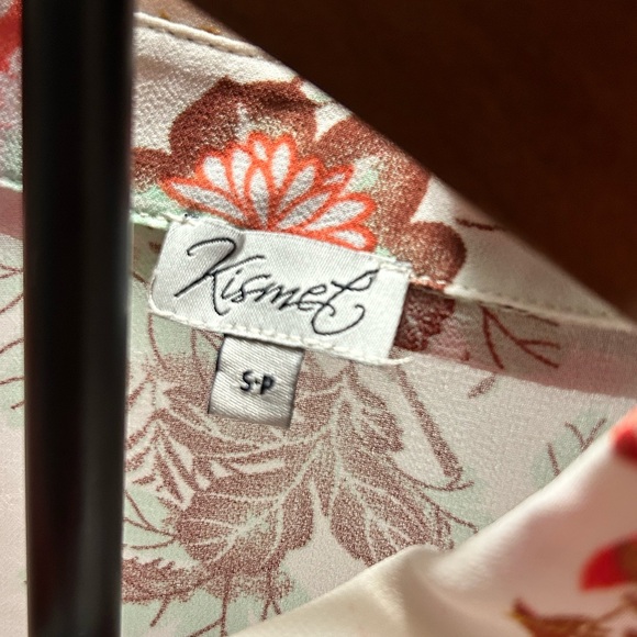 Kismet sheer floral blouse, size S - Picture 2 of 4